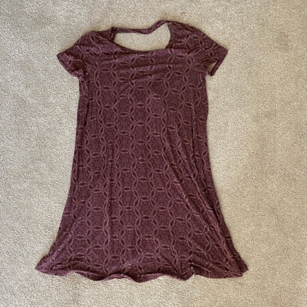 F21 Printed Flowy T Shirt Dress